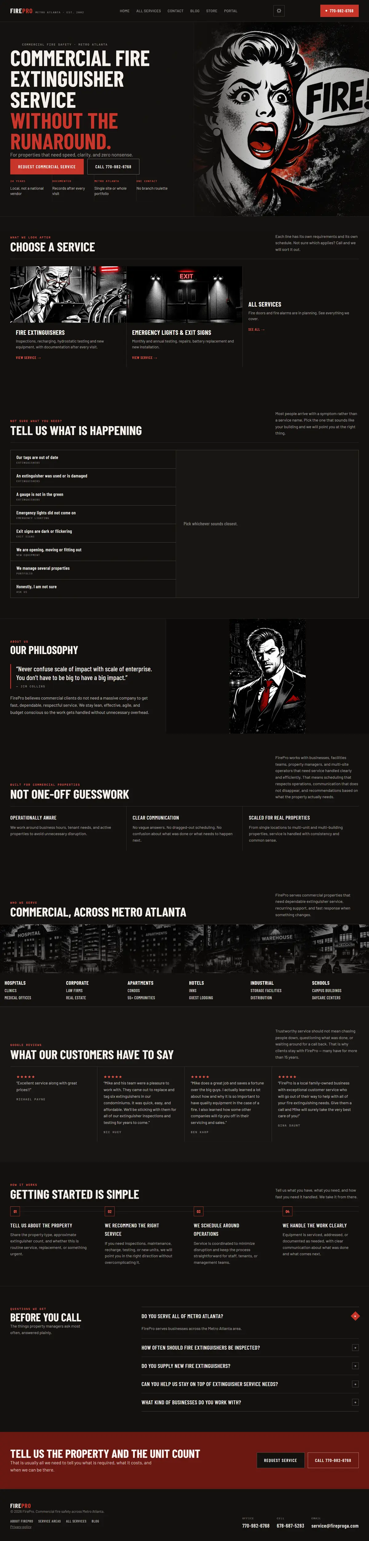 FirePro — full desktop page, scrolling